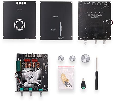 ANCLLO Carte d'amplificateur de puissance Bluetooth avec puce TDA7498E 160 W * 2 puissance de sortie Large entrée de tension 12-36 V Module d'amplificateur de puissance audio pour Bluetooth DIY