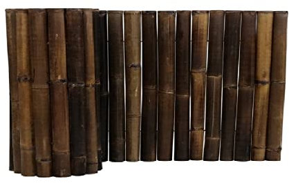 DE-COmmerce Clôture de jardin XL Nigra, en bambou, extrêmement stable, fermée par le haut, clôture brise-vue pour jardin, terrasse, balcon (l x H) 200 x 30 cm