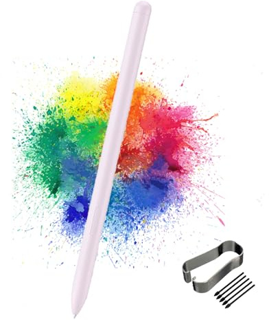 Galaxy Tab S9 FE S Pen Ersatz für Samsung Galaxy Tab S9 FE/S9 FE+/S9 FE Plus SM-X510, SM-X516B Stylus Pen mit kostenlosen Stiftspitzen/Federn, Lavendel