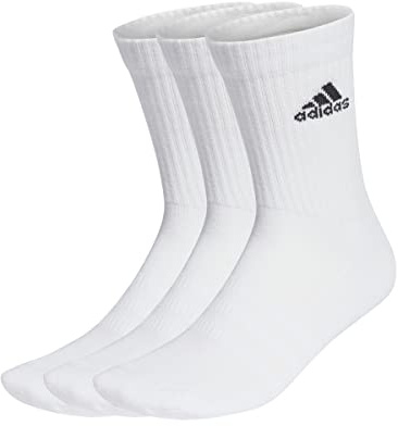 adidas Unisex Herren Damen Socken Sportsocken Cushioned Crewsocks 6 Paar, Farbe:Weiß, Größe:40-42, Artikel:- white