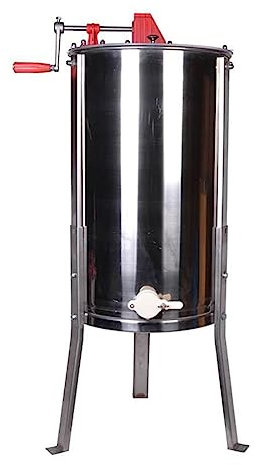 Extracteur de Miel Manuel, séparateur de Miel à 3 Cadres, centrifugeuse à Tambour en nid d'abeille avec Couvercle Transparent, extracteur de centrifugeuse de Miel en Acier Inoxydable, pour ruchers e