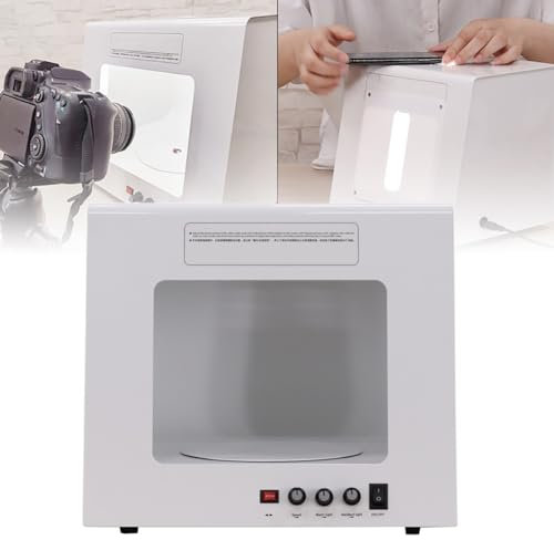 KJHYYPP Mini Caja de luz para Estudio fotográfico de joyería, Softbox de vídeo para fotografía de joyería Regulable con Velocidad Ajustable, para Productos de tamaño pequeño