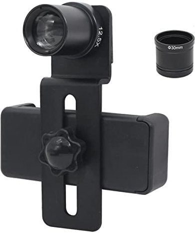 Microscope Phone Clip for Microscope with 12.5X Eyepiece Lens Cell Phone Mount Adapter Telescope Accessories Diameter 23.2mm 30mm 30.5mm(Mounting 30mm)