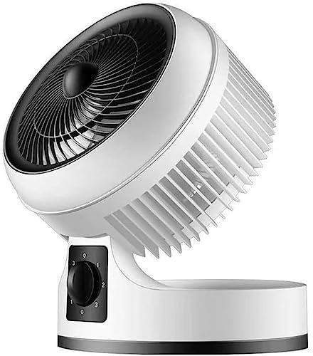 Ventilador de pie Ventilador pequeño de 3 configuraciones de velocidad, ventilador de escritorio automático izquierdo y derecho, ventilador personal plegable para interiores/hogar/oficina silencioso