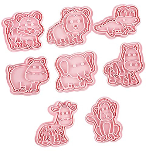 BEBEMOKO 8pcs Moldes De Galletas Animales Moldes Galletas Herramienta De Baking