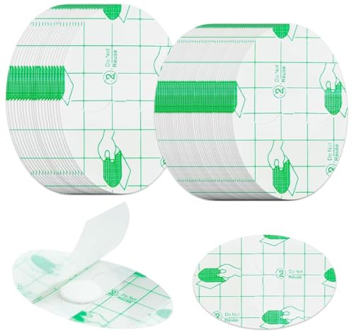 OUDQFCJ 80 piezas Protectores de oídos ultrafinos desechables, pegatinas orejas protector con protección eficiente contra el agua para nadar y surfear, con centro absorbente (Dos tamaños)
