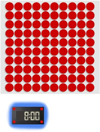 VARKAGE Pack of 100 Replacement Adhesive Pads Double-Sided Special Adhesive with Electronic Parking Disc, Adhesive Pads for Windscreen, Lite One Electronic Parking Disc