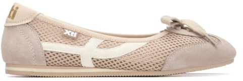 XTI - Bailarinas Mujer Beige - Calzado Cómodo y Versátil - Moda Casual - Modelo 14522614 (Talla 39)
