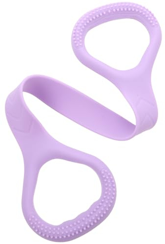SHERCHPRY Banda Elástica Forma de 8 para Fitness Mujer Cuerda de Tensión para Yoga y Entrenamiento Banda de Resistencia para Espalda y Brazos Color Morado Unidad Individual Portátil