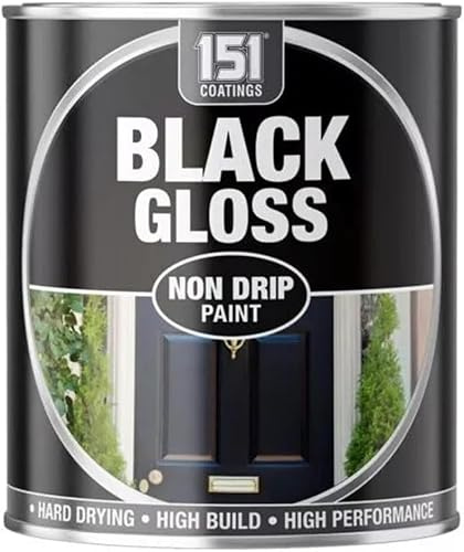 Neel Saanjh Black Gloss Non-Drip Paint | Smooth Finish, Quick Drying Formula, Long-Lasting Coverage, For Walls, Furniture, Wood & Metal, Pack of 1