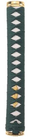 Toddmomy Impugnatura di ricambio per giapponese: impugnatura in legno Shinai Wakizashi Tanto con rivestimento intrecciato - 25x4x2,5 cm, antiscivolo, per restauro di spade antiche, pratica di arti