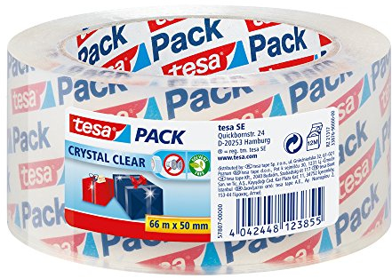 tesa kristall-klar tesapack Paketband, 1 Rolle