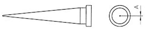 Weller LT-1L Panne de fer à souder forme longue, conique Taille de la panne 0.2 mm Contenu 1 pc(s)