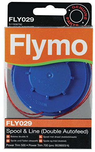 Flymo FLY029 Double Autofeed Spool and Line for Power Trim 500 and Power Trim 700 - 511938790, red