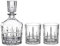 Spiegelau Set da whisky da 3 pezzi, caraffa da 750 ml con 2 bicchieri da whisky da 368 ml, Perfect Serve, 4500198, set regalo da whisky in vetro di cristallo, lavabile in lavastoviglie
