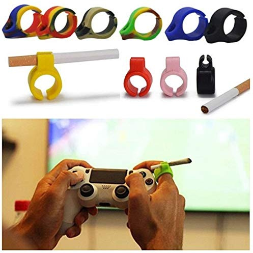 Woorea Bague en Silicone, Porte-Cigarette, Fumeur régulier pour Fumer, Accessoires pour Fumer, Porte-Doigt Portable