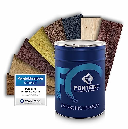 Dickschichtlasur Holzlasur 2in1 Holzschutz Dauerschutz Lasur - Ebenholz 2,5L