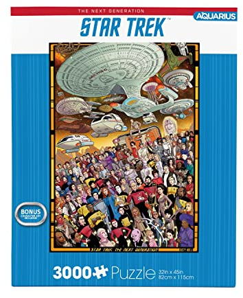AQUARIUS Star Trek Next Gen Puzzle (3000 Piece Jigsaw Puzzle) - Officially Licensed Star Trek Merchandise & Collectibles - Glare Free - Precision Fit - 32 x 45 Inches