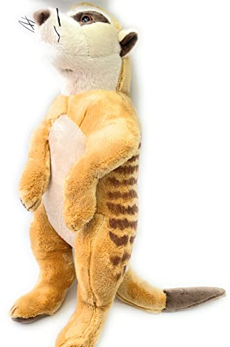 Onwomania Plüschtier Kuscheltier Stoff Tier Erdmännchen Surikate Scharrtier 41cm Braun