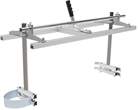 Tragbare Kettensägemühle Aluminium, Verstellbar 0.5-12 Zoll Höhe, für Kettensägen 14-36 Zoll, inkl. Handschuhe & Werkzeugtasche