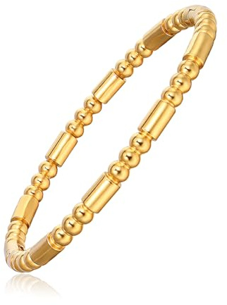 MILAKOO Gold Bangle Bracelet for Women Stainless Steel Cuff Bracelet Boho Open bracelet
