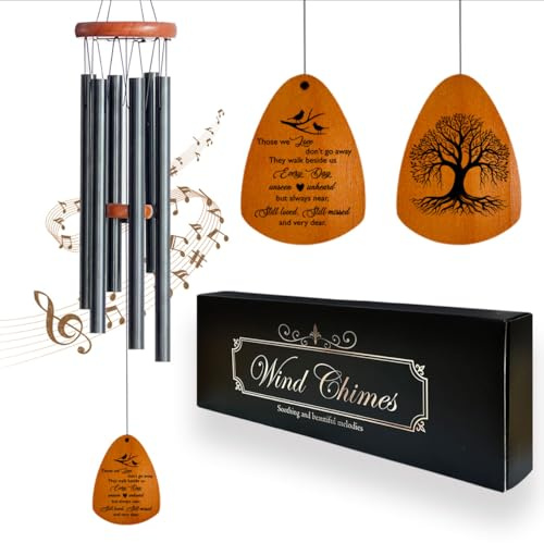 Carillon éolien commémoratif pour la Perte d'un être Cher, Carillon éolien de condoléances en Cadeau de Souvenir pour Qui la Perte de Papa, Maman, Amis, bébé Famille