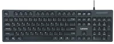 Lenovo 305 Wired USB-C Keyboard with Numeric Keypad, Full Size Keyboard, Slim Design, Black, USB-C Connectivity, Dedicated Function & AI Keys, for Gaming PC, Laptop, Desktop, Tablet, Home Office