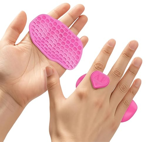 Cosmeria Griffpolster Kraftsport, Pinke Anti-Rutsch Gewichtheben Griffe, Ergonomische Handschutzhandschuhe für Training, Fitnessstudio, für Männer und Frauen