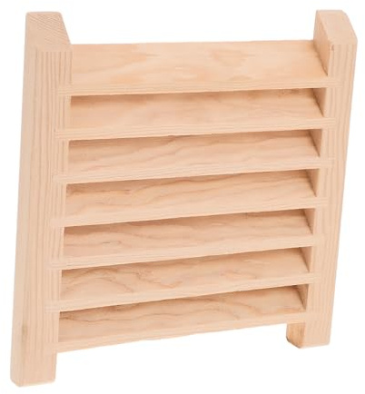 CLISPEED Rejilla de Ventilación de Madera para Sauna Panel con Lamas Accesorio Esencial para Equipos de Sauna Instalación Sencilla para Flujo de Aire Sala de Vapor