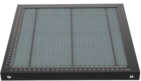 Mobestech Lit Laser en Nid d'abeille 11.81X11.81X0.91 Pouces Table De Travail pour Graveur Laser Compatible Gravure Métal Bois Dissipation Thermique Efficace