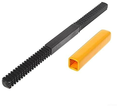8-in-1 metrisches Gewinde-Restaurer-Feilen-Set mit Stahl mit hoher Härte für Außengewinde-Reparatur an Schrauben, Schrauben und Rohren – Schwarz und oder (12–28)