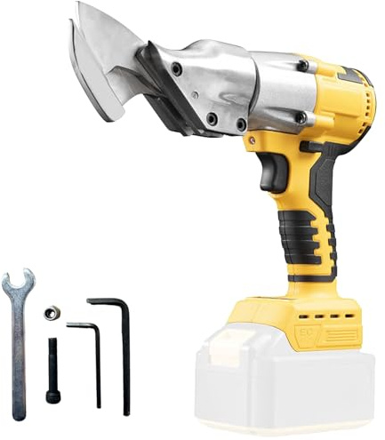 Batteridriven tennsax kompatibel med Dewalt 20 V batteri, elektrisk metallsax med 360° vridbart huvud, borstlös elektrisk batterisax för plåt, mattor, tyg, läder, papper (utan batteri)