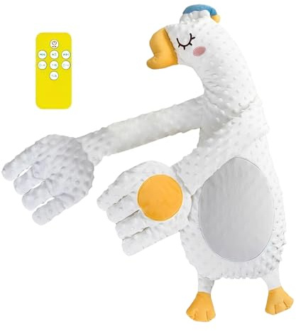 Aide Au Sommeil Intelligente Pour Bébé – Peluche PP | De Sommeil Avec Télécommande | Veilleuse Musicale À 3 Modes Et Coussin Interactif Pour Berceau Poussette Et Voyage