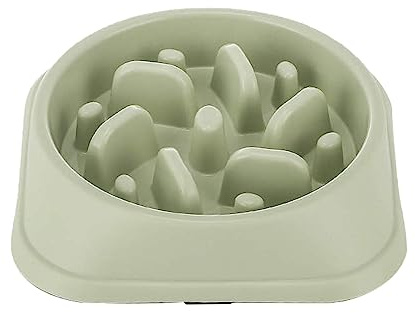 One shared home Slow Feeder Dog Bowl Anti-Choking Puzzle Dog Feeder (7.8 In) (Light Green)