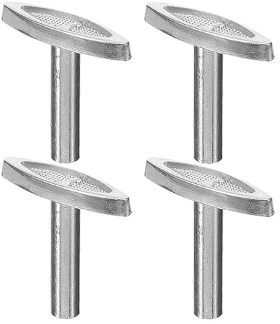 SHINEOFI 4Pcs Music Box Winder Keys Replacement 1 Inch Metal Windup Handles Diy Parts for Musical Box Repair and Adjustable Tone Mechanism