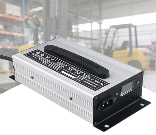 WJIANY Chargeur de Batterie 24 V 30 A pour Chariots Élévateurs Transpalettes, Tondeuses à Gazon et Autolaveuses, avec Prise Anderson,A,350A