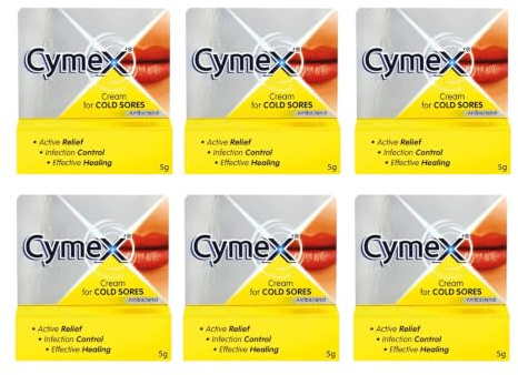 Cymex Cream for Cold Sores, 6 X 5g