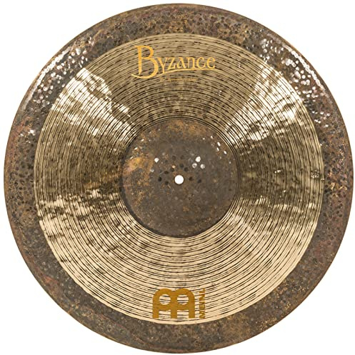 Meinl Cymbals Byzance Jazz Ralph Peterson Plato Symmetry Ride de 22 pulgadas (55,88cm) Platillos de Batería - Bronce B20, Acabado Tradicional y Crudo (B22SYR)