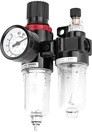 Luftdruckfilter Kompressor Pneumatischer Regler Schmierstoffgeber Wasserablassventil Öl Wasserabscheider für Druckluftwerkzeuge System G1 / 4