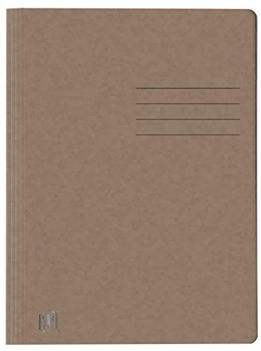 Oxford Schnellhefter A4, aus Karton, braun, 25 Stück, 400116208, DIN A4