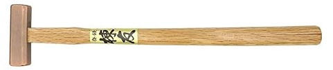 Hosco bronsfransning hammare, platta sidor och böjd sida, total längd 300 mm
