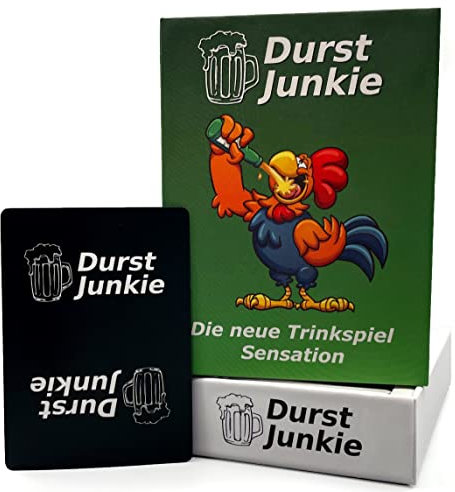 Durst Junkie | Trinkspiel - Partyspiel - Kartenspiel - Saufspiel