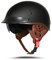 BOSERMEM Motorradhelm Mit Schutzbrille DOT/ECE-Zugelassen, Jethelm Roller-Helm Scooter-Helm Moped Mofa-Helm Chopper Vintage(Matt-Schwarz, XXL 63-64cm)