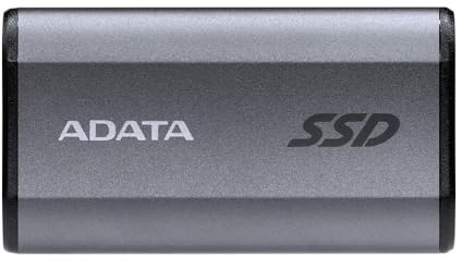 ADATA SE880 2TB - Up to 2000 MB/s- SuperSpeed USB 3.2 Gen 2x2 USB-C External Portable SSD Titanium (AELI-SE880-2TCGY)