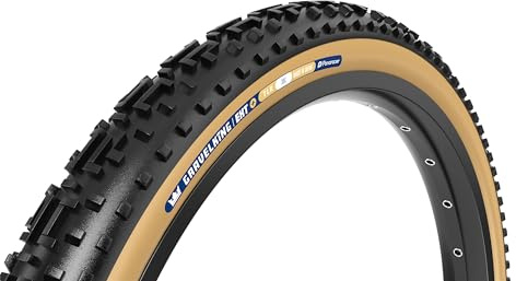 Panaracer Gravelking EXT Plus TLR Tubeless Ready Folding Tyre - ZSG Gravel Compound -Puncture Resistant - Beadlock Technology - 120Tpi TuffTex+ Double Layer Casing - Gravel Cycling Tyre