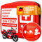 Kit Pronto Soccorso Moto Omologato - Conforme alle Norma DIN 13167 - Accessori Moto Viaggio - Kit Primo Soccorso Moto