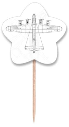 Plane Line - Palillos de dientes con diseño militar Art Deco