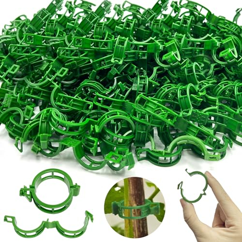YeahBoom 250 Pieces Clips Tomate pour Plantes,Plant Support Clips de Jardin,Tomates Clips de Support de Plantes ​Clip,Clips de Support de Plantes pour légumes, tomates, et Plants de vignes