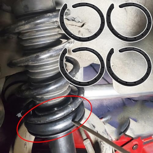 Niuus 4 Pezzi Molle Elicoidali Manicotti in Gomma Auto Auto Generali Cuscini dei Sedili Anteriori E Posteriori Ammortizzatori Sospensioni Accessori di Protezione Isolante