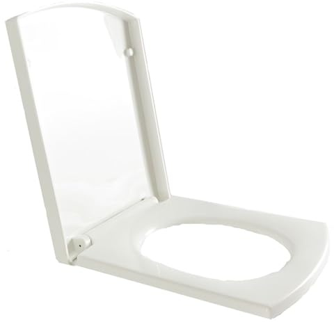 Milano Sandringham White Toilet WC Top Fix Square Soft Close Seat - 352mm x 438mm